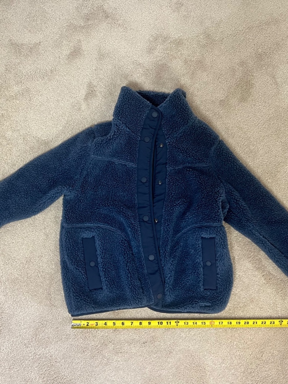 L.L.Bean navy sherpa fleece jacket, size SM-REG